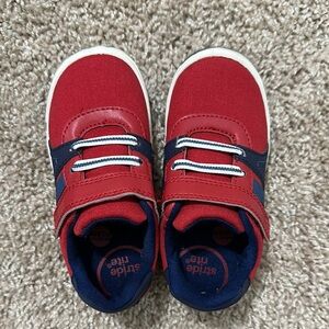 Stride Rite Red and Blue Velcro Sneakers